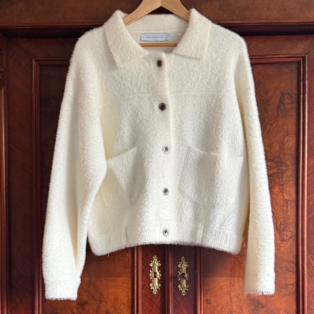 Elegant Cream Teddy Jacket